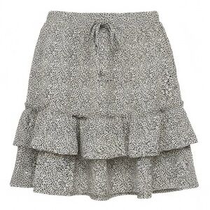 NWT Sienna Sky Animal Print Pockets Double Tiered Fully Lined Mini Skirt Size S